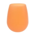 thumbnail image 2 of Vaso de vidrio blando Cola irrompible de silicona naranja, 2 of 6