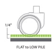 thumbnail image 4 of Task Series AnchorBar Chair Mat for Carpet up to 0.25 45 x 53, Clear, 4 of 8