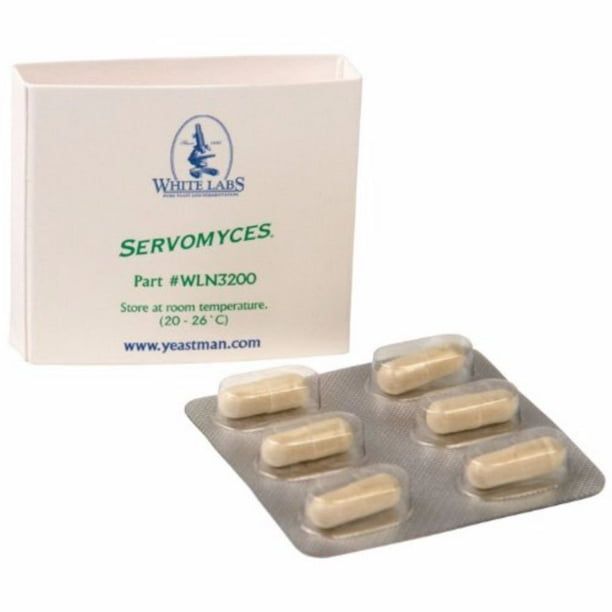 White Labs Servomyces Capsules 6 Capsules.