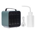 thumbnail image 1 of Purificador de aire de iones negativos 2 en 1, enfriador de aire portátil, ventilador de refrigeración USB con 3 velocidades de viento, color verde, 1 of 14