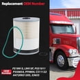 thumbnail image 4 of Aniceparthy 1 Pack FS19915 P551011 Fuel Filter Water Separator Filter Fits for Cummins ISX15 Detroit Diesel DD13 DD15 DD16 Freightliner Cascadia Replaces A0000903651 A4720921205, 4 of 7