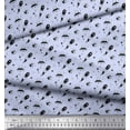thumbnail image 3 of Soimoi Blue Rayon Fabric Rocket & Spaceship Galaxy Printed Fabric 1 Yard 56 Inch Wide, 3 of 3