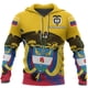 thumbnail image 2 of Sudadera con capucha con estampado de la bandera de Colombia para hombre y mujer, nueva moda 2024, sudadera con capucha con estampado 3D del emblema nacional colombiano, jerséis de calle, 2 of 5