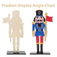thumbnail image 3 of FRCOLOR Nutcracker Soldier Adornment Wood Nutcracker Figure For Christmas Decoration Household Decoration Table Centerpiece Holiday Figure, 3 of 7