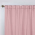thumbnail image 2 of Superior Blackout Solid Light Filtering Back Tab Curtain Panel Set, 42" x 96", Mauve chalk, 2 of 9