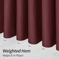 thumbnail image 5 of Waffle Fabric Shower Curtain, Heavyweight Cloth Shower Curtains for Modern Hotel Bathroom Decor, Waterproof & Wrinkle Resistant, 5 of 7