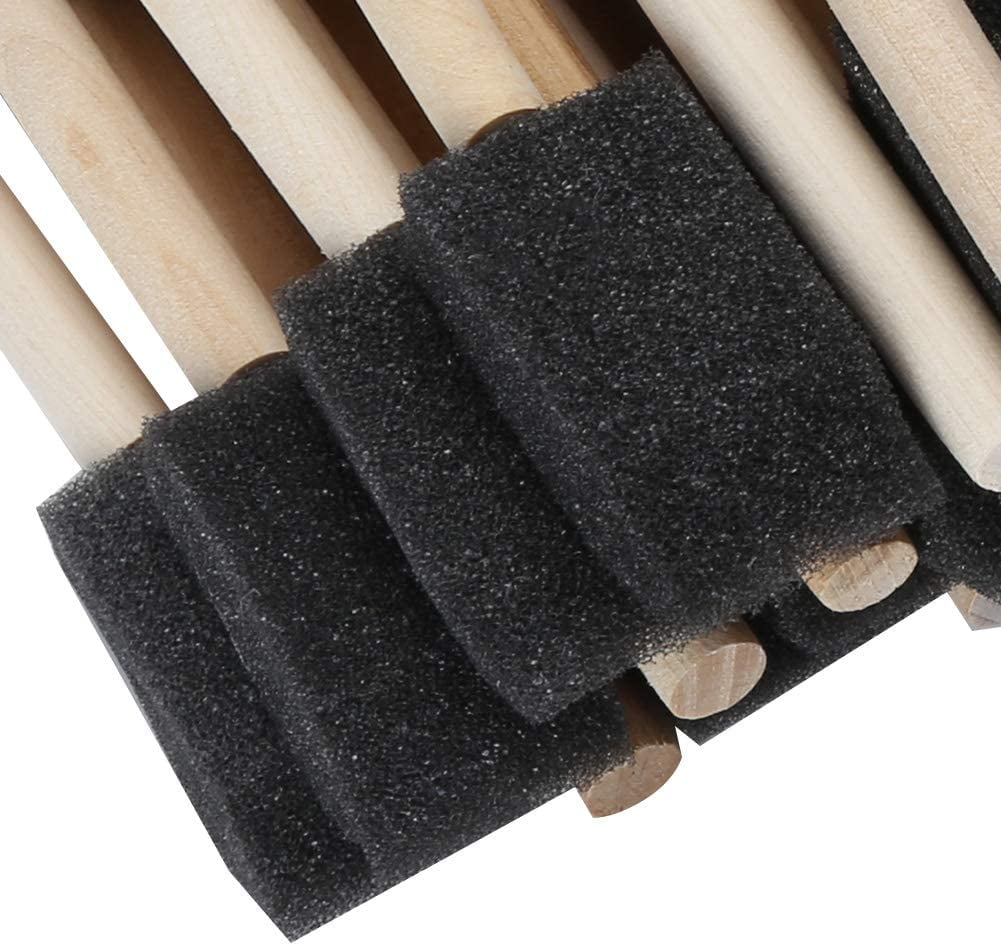 Foam Paint Brushes Wood Handle Sponge Brushes For Painting - Temu