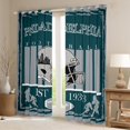 thumbnail image 2 of Homewish American Ball Sport Game Black Out Curtains,Philadelphia Rugby Curtains Pack of 2 (42x63 Each),Gray Green Bedroom Curtains For Boys Teens,Breathable Home Decor, 2 of 6
