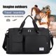 thumbnail image 4 of Mochila Hombro Tote Duffel Bolsos Mujeres Viajes Deportes Fin de semana Gimnasio Bolsas (Negro) Likrtyny Para Estrenar, 4 of 4