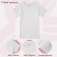 thumbnail image 4 of Cyndeelee Girls 2-14 Cotton Short Sleeve T-Shirts, 3-Pack, 4 of 5