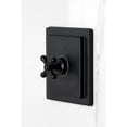 thumbnail image 3 of Kingston Brass KB6140AX Revival Single-Handle Pressure Balanced Tub and Shower Faucet, Matte Black, 3 of 7