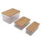 thumbnail image 4 of Contenedor de almacenamiento de plástico, caja de almacenamiento de 3 piezas, caja de almacenamiento multifuncional para habitación, exhibición de almacenamiento transparente, rendimiento confiable, 4 of 12