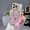 Pink, variant on Compatible with iPhone 14 Pro Magnetic Glitter Case, Luxury Love Heart Pattern Plating Clear Case, Compatible with MagSafe for Women Girls Shockproof Back Cover with Bead Bracelet, Darkpurple