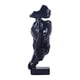 thumbnail image 1 of Estatua de arte abstracto Bearachild Silence Is Gold Decoración del hogar negro, 1 of 6