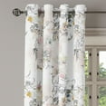 thumbnail image 3 of Ambesonne Vintage Grommet Curtain, Nature Bloom Branches Leafy, 50"x96", Taupe Grey Blush and Cream, 3 of 5