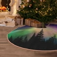 thumbnail image 5 of Fotbe Northern Lights Pattern Christmas Tree Skirt, Tree Skirts Plush Christmas Decorations, Christmas Tree Skirts Xmas Decorations Holiday Party Decor-30", 5 of 6