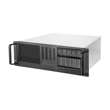 SilverStone RM41-H08 Silver SGCC 4U Rackmount Server Chassis 3 x 5.25" drive bay External 5.25" Drive Bays