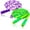 Green and Purple, variant on Jump Rope for Kids, Adjustable Jump Ropes for 4 5 6 7 8 10 12, Tangle Free Jumping Rope Age 8-12, Segmented Soft Beaded Skipping Rope for Women Fitness