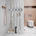 thumbnail image 2 of Gancho para trapeador de baño sin perforaciones, colgador de pared para baño, hebilla fuerte, herramienta de sujeción para trapeador, colgador de trapeador, estante de almacenamiento Akmoler, 2 of 8