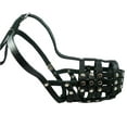 thumbnail image 2 of Secure Leather Mesh Basket Dog Muzzle #12 Black - Doberman, Collie (Circumference 11.5", Snout Length 5"), 2 of 2