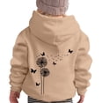 thumbnail image 6 of Byoo Print Hoodie for Big Girl Soft Long Sleeve Pullover Hooded Sweatshirt Kids Fall Winter Top,Khaki, 6 of 6