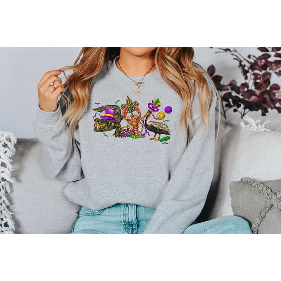 Mardi Gras Shirt, Saints Shirt, NOLA Shirt, Mardi Gras Carnival, Mardi Gras Animal, louisiana shirt, new orleans shirt, Louisiana Sweatshirt All Size S-5Xl