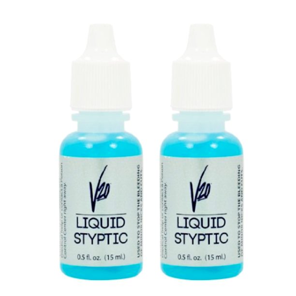 Vite V20 Styptic Liquid Stops Minor Cuts & Bleeding .5oz/15ml 2ct