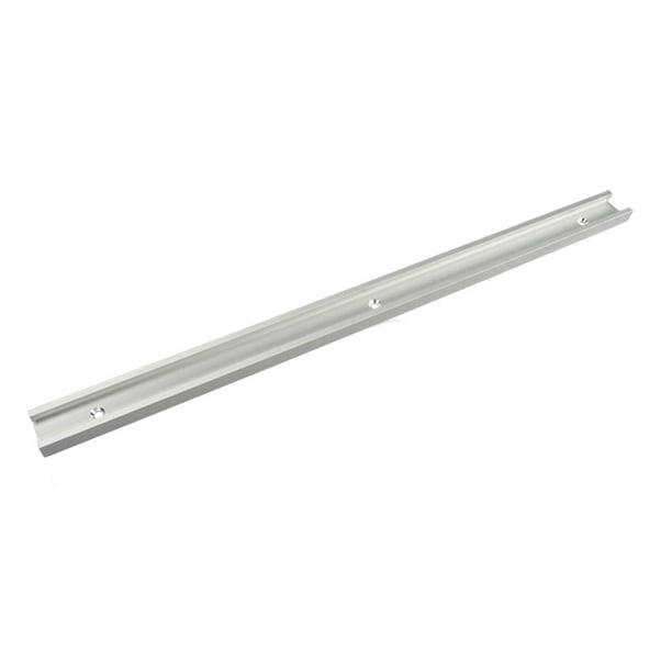 Ranura de 30 tipos de aleación de aluminio, ranura de fijación de guía de inglete con orificios de montaje preperforados, para herramienta de carpinte 500 mm Baoblaze Ranura de pista en T