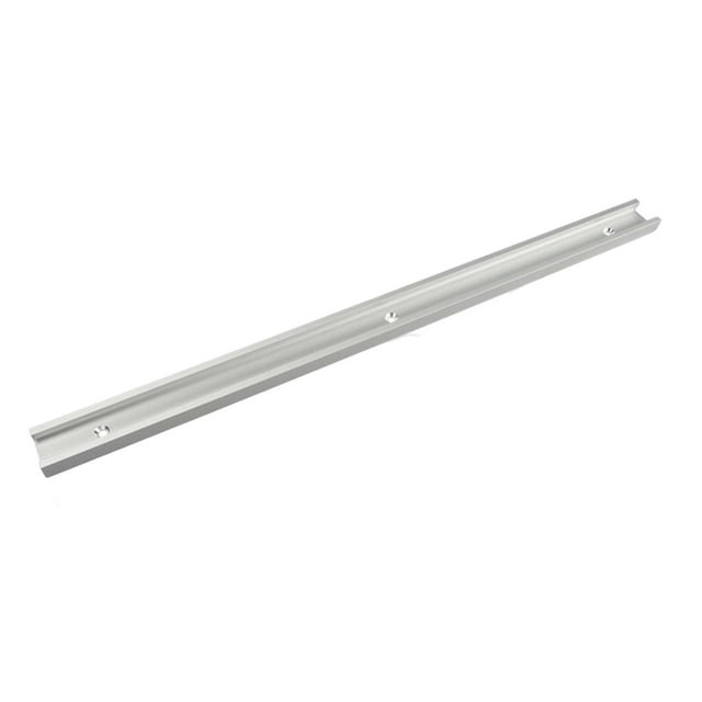 30 tipos de rieles en T, riel de inglete, ranura de fijación de plantilla de aleación de aluminio con orificios de montaje preperforados, ranura de 400 mm