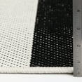 thumbnail image 4 of Mainstays Black and White Striped Cabana Woven Outdoor Rug, 5'x7', 4 of 11