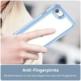 thumbnail image 2 of Allytech for iPhone SE 2022, iPhone SE 2020, iPhone 8, iPhone 7 Rugged Case Heavy Duty Crystal Clear Transparent Cover, Blue, 2 of 6