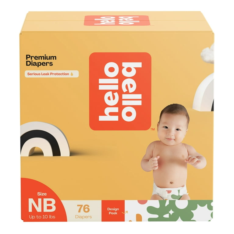 Hello Bello Premium Baby Diapers, Size Newborn, Multicolor, 76ct (Select  for More Options) 