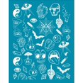 thumbnail image 2 of 4x5 Inch Silk Screen for Polymer Clay 90's Retro Party Clay Stencils Reusable Hip Hop Graffiti Silk Screen Printing Stencils, 2 of 9