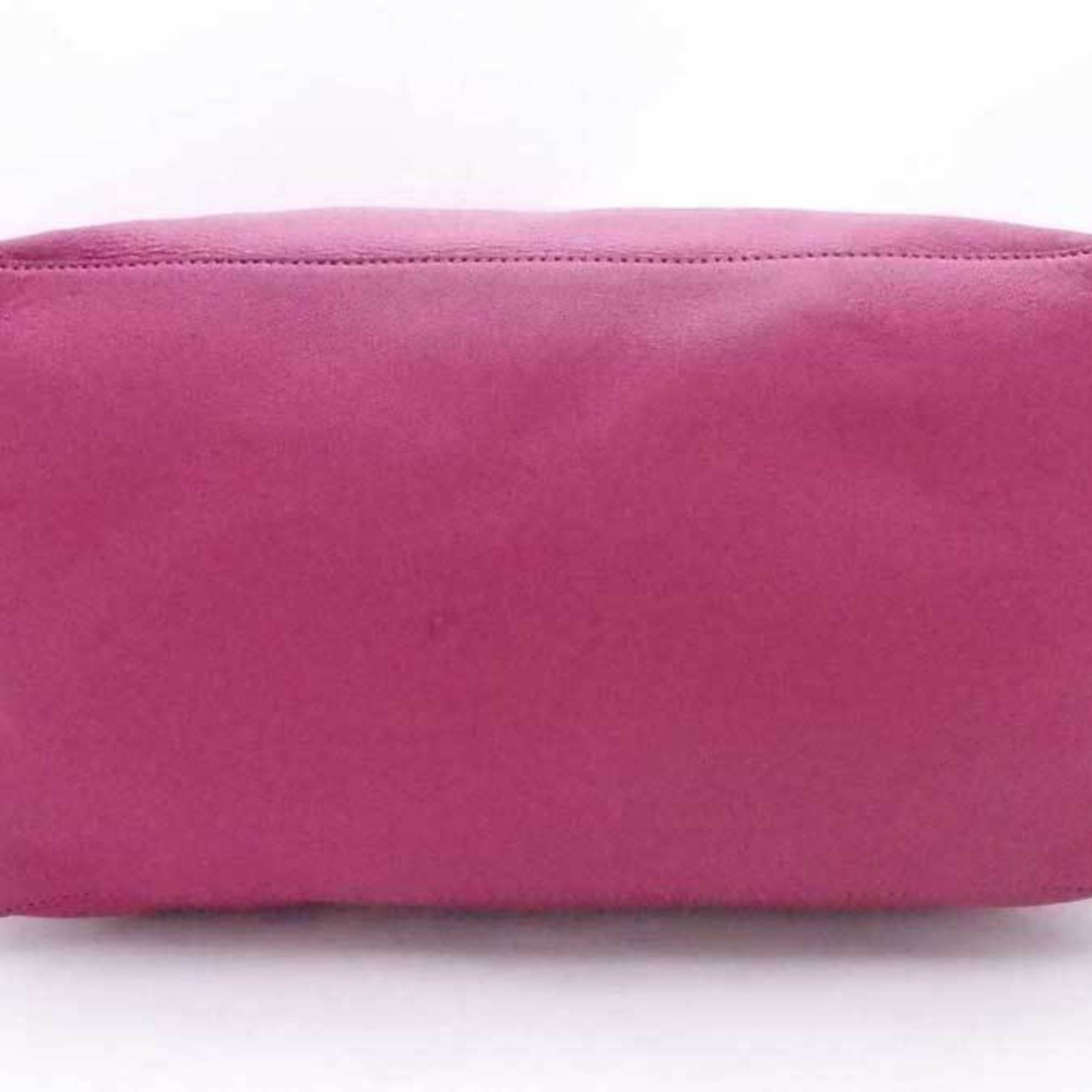 Auth LOEWE Origami Ala Shoulder Bag Tote Bag Magenta Leather - e54147a
