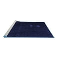 thumbnail image 2 of Ahgly Company Machine Washable Indoor Rectangle Abstract Blue Modern Area Rugs, 5' x 7', 2 of 4