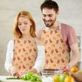 thumbnail image 3 of Orange Christmas Gingerbread Man Apron-Garden Aprons for Women with Pockets-Cotton Linen Waterproof Kitchen Cooking Gardening Aprons Adjustable for Kitchen,Cooking,BBQ and Salon 32"x27", 3 of 7