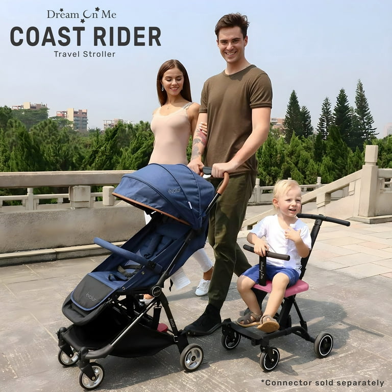 Dream On Me Coast Rider | Travel Stroller | Lightweight Stroller | Compact  | Portable | Vacation Friendly Stroller, Pink