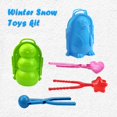 thumbnail image 4 of 5PCS Snow Snowball Maker Clip Maker Animal Shaped Snow Sand Mold Tool Winter Snow Toys Kit, 4 of 7