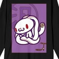 thumbnail image 2 of All Purpose Bunny Long Eared Bunny Crew Neck Long Sleeve Black Adult Tee-3XL, 2 of 3