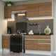 thumbnail image 2 of Cocina Integral Completa Madesa Glamy Blanco/Marrón 240cm, 2 of 9
