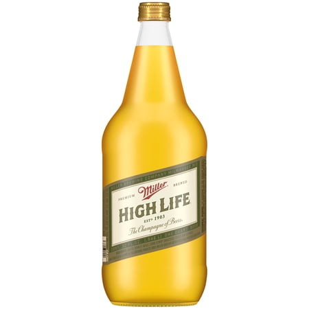 Miller High LifeAmerican Beer, 32 fl oz Glass Bottle, 4.6% ABV
