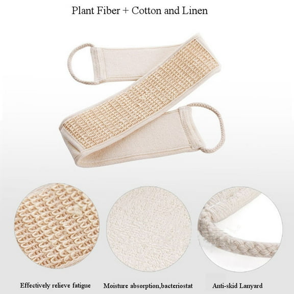 Fyrome Natural Exfoliating Loofah Back Scrubber Handle Scratcher Washer Sponge