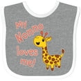 thumbnail image 3 of Inktastic My Nonno Loves Me- Cute Giraffe Boys or Girls Baby Bib, 3 of 4