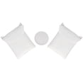 thumbnail image 4 of SAFAVIEH Archie 3-Piece Steel Outdoor Conversation Set, White/Beige, 4 of 10