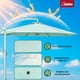 thumbnail image 4 of Sombrilla Moderna Premium Grande 3M Jardin Exterior Playa Terraza Menta Jardimex, 4 of 7