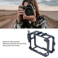 thumbnail image 3 of Action Camera Cage, 1/4 Inch Interface Aluminum Alloy Action Camera Protective Frame Housing Double Cold Shoe  Heat Dissipation  for Accessory, 3 of 7