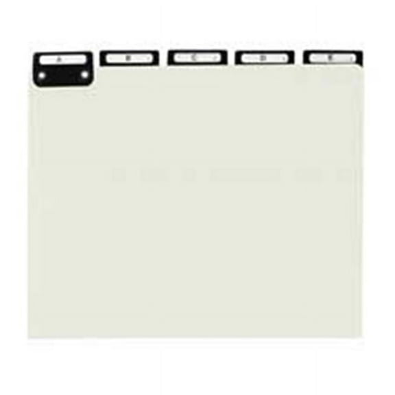 A thru Z Pressboard File Guide- .2 Tab Cut- Legal- Gray