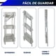 thumbnail image 3 of Carrito de servicio 3 niveles con llantas CHIC-FANTASY Blanco de Acero 1 pieza, 3 of 5