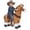 Horse, variant on DEYGIA Ride on Alpaca Toys for Kids, Ride on Toy for 4 to 9 Years Old, 36.6'' Height Riding Horse Rider Mechanical Walking Action Toys, No Battery or Electricity, Max Load 165LBS
