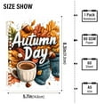 thumbnail image 2 of FORMRS 1-Subject Spiral Notebook 8" x 5" College Ruled 60 Refillable Sheet A5 Hard Cover, 2 Pack, Autumn Day Pattern, 2 of 7